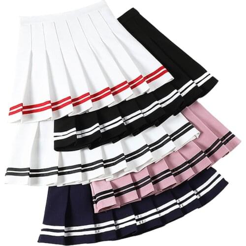 Korean Style Sexy Skirt Pleated Tennis Skirt Womens Athletic Golf Skirt Sport Outfits Workout Running Mini Skirts Harajuku Skirt