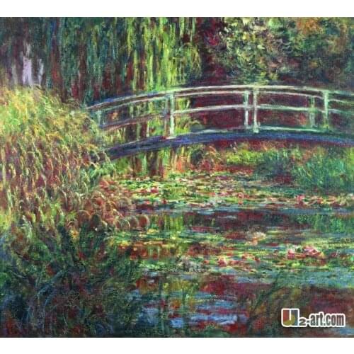 Canvas Prints- Impressionism oil painting claude monet water lilies art prints 10-gw-1 (26)