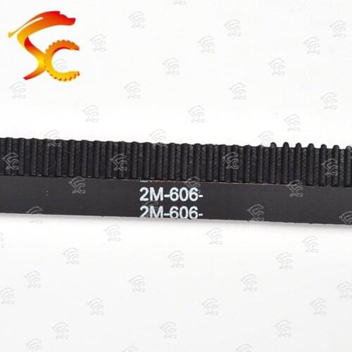 10pcs 2GT-606-6/10mm belt closed loop rubber 2GT-606-6/10mm timing belt Teeth 303 Length 606mm width 10/6mm for 3D printer
