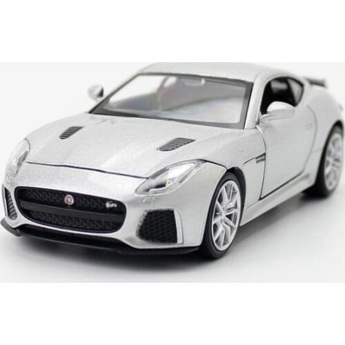RMZ City/1:32 Scale/DieCast Metal Toy/Jaguar F-Type/Sound & Light/Doors Openable/Pull Back EducationalCollection/Gift For Kid