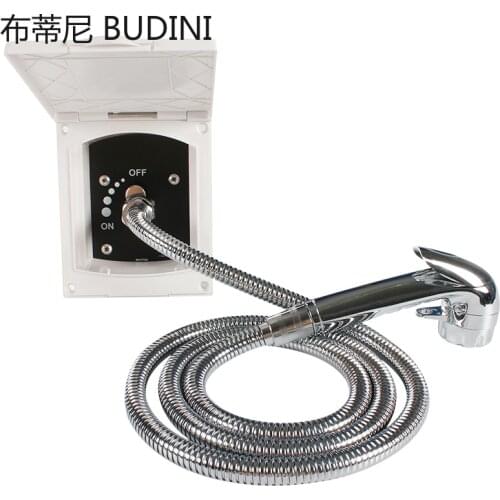 RV Exterior Shower Room White Exterior Shower Box Kit For Caravan RV Boat Motorhome travel trailer campers van accessories