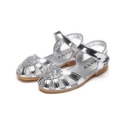 Children Girls Sandal Feet Summer Children Girls Wedding Shoes Party Shoes For Grandchild Girls Leather Princess Sandals
