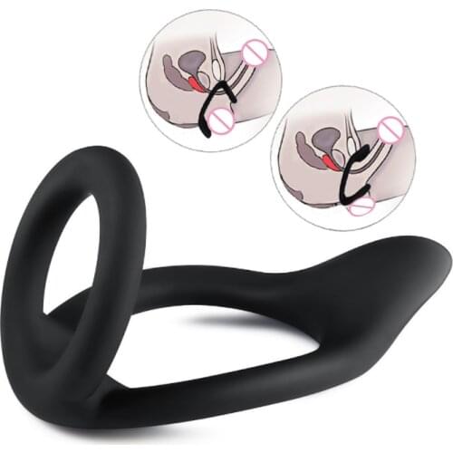 Silicone Lock Penis Rings Cock Ring Delay Ejaculation Sex Toys For Men Male Testicles Ring Cockring Sex Appliance Erotic Toys