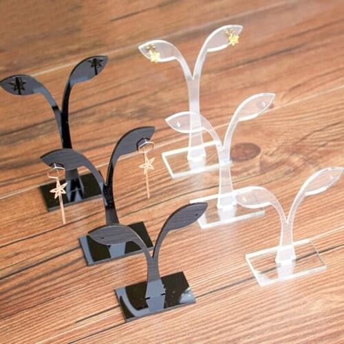 1PC Black And White Acrylic Earrings Earrings Jewelry Display Rack Storage Rack Ear Stud Stand Antler Tree jewelry Organizer