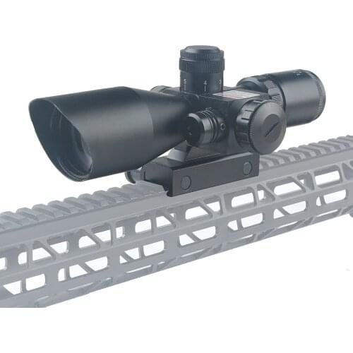 Tactical 2.5-10x40 Riflescope Spotting Laser Red Dot Scope for Rifle Hunting Optical Collimator Airsoft Red Green Light Sight