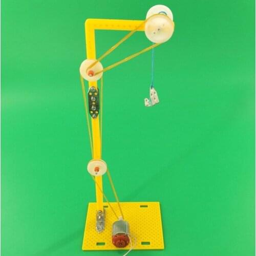 Technology small production electric crane model small invention physics experiment puzzle toy assembly