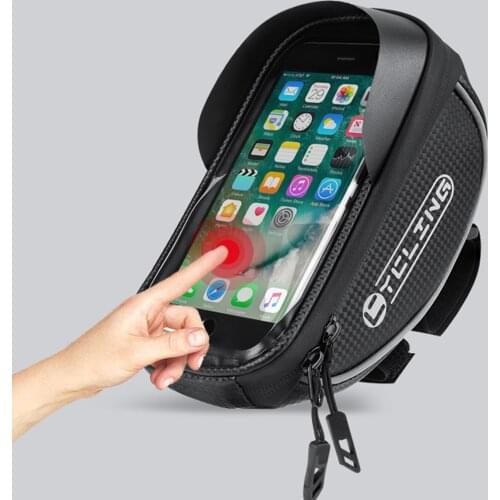 Waterproof Bicycle Phone Bag Handlebar Cycling Double Pouch Bike Accessories