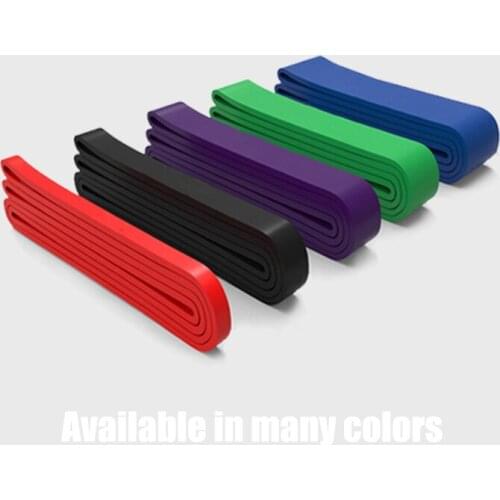 Yoga Elastic Pilates Fitness Bands Latex Gym Weightlifting Stretch Resistance Exercise Band Belt &T8