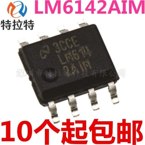 10pcs/lot LM6142 LM6142AIM LM6142BIM Sop-8 Operational Amplifier Brand New & Original