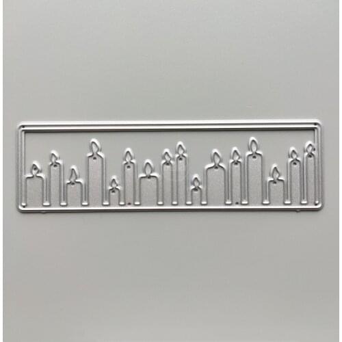 2021 Candle Metal Cutting Dies DIY Scrapbooking Paper Photo Album Crafts Mould Cards Embossing Mold Stencils for Decor