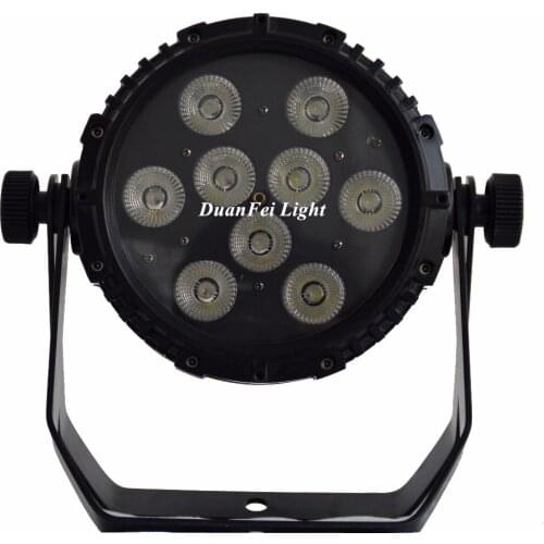 24pcs 9x10w led rgbw par cans dmx wireless battery led par rgbw 4in1 led ip65 uplights for wedding