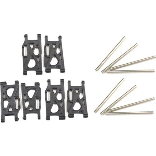 3 Pair Plastic Front/Rear Swing Arm RC Suspension Arm for WLtoys 144001 1/14 & 1set Swing Arm Shaft 144001-1276