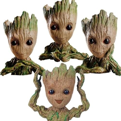 5 style PVC Cute Cartoon Tree Man Aquarium Ornament Fish Tank Cave Stone Decoration Plant Flower Pot Bonsai Garden Home Decor