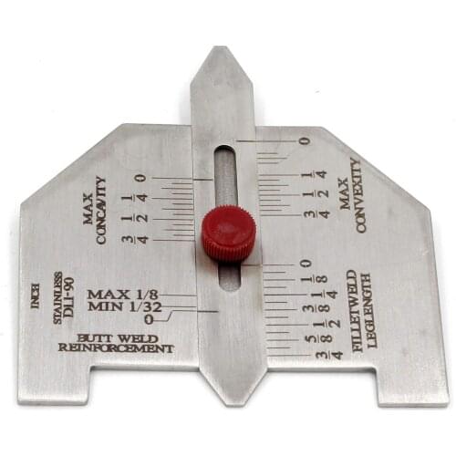 Automatic Weld Size Gauge Butt Reinforcement Fillet Weld Leg Length INCH
