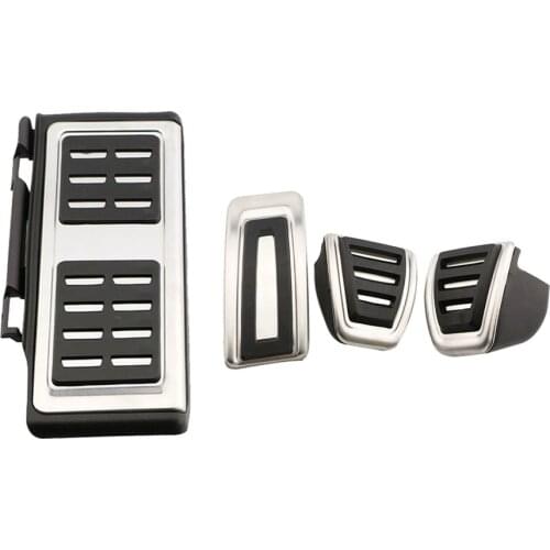Car Stainless Steel Sport Accelerator Brake Foot Rest Pedal Cover For Volkswagen VW GOLF 7 MK7 Octavia A7 ( LHD )