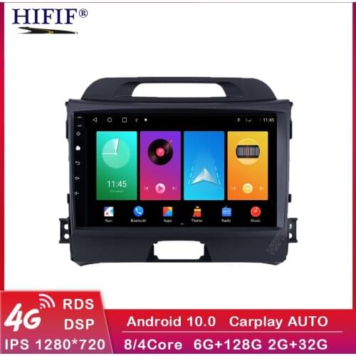 Dsp Car Android 10 2 din car multimedia player car dvd for KIA sportage 2011 2012 2013 2014 2015 headunit gps navigation Radio
