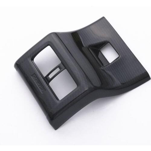 Car styling AC Outlet Vent Cover For Toyota CAMRY 70s 2018 Auto Accessory ABS Carbon Fiber Air Conditioning Accessories