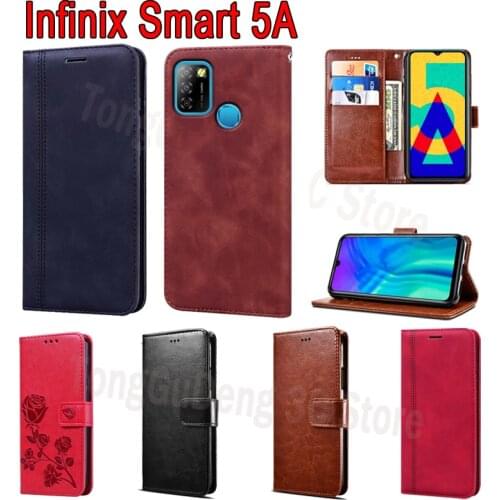 Cover ForInfinix Smart 5A Case Flip Wallet Leather Shell Book On For Infinix Smart 5 A Phone Protective Case Etui Capa Bag
