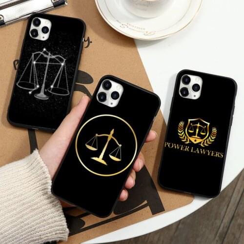 Law Student Lawyer Judge Accessories Phone Case for iPhone 11 12 pro XS MAX 8 7 6 6S Plus X 5S SE 2020 XR