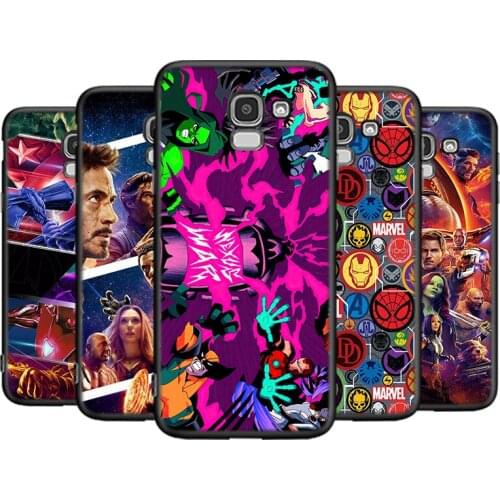 Marvel Avengers Superhero For Samsung Galaxy J8 J7 J6 J5 J4 J3 J530 j730 Duo Core EU Prime Star 2018 2017 2016 Phone Case