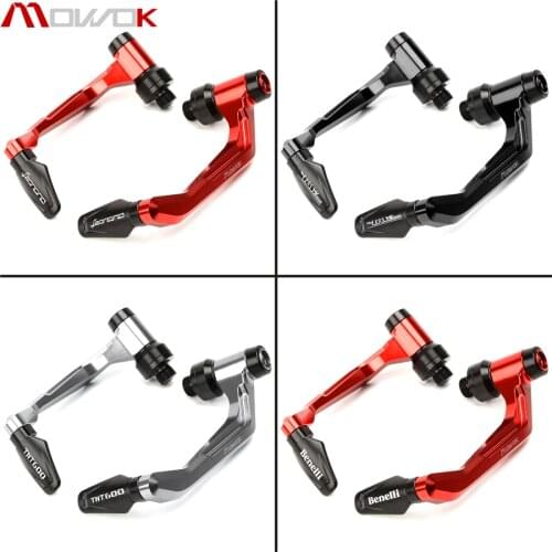 For Benelli leoncino 500 250 TNT 125 300 600 BN 600i 302 Handlebar Handle grips Bar Ends + Brake Clutch Levers Guard Protector