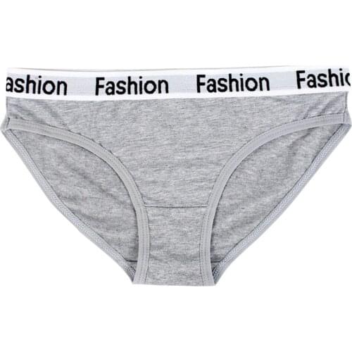 Letter Patchwork Breathable Underwear Ladies Low Waist Comfortable Briefs Sexy Underpants Panties For Women Трусы Женские Хлопок