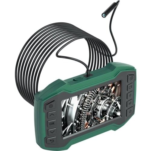 Endoscope with Dual Lens 4.5-Inch IPS Display 200W Pixel 1080P HD Electronic Camera Video Picture Taking 6 LED lights with Cable