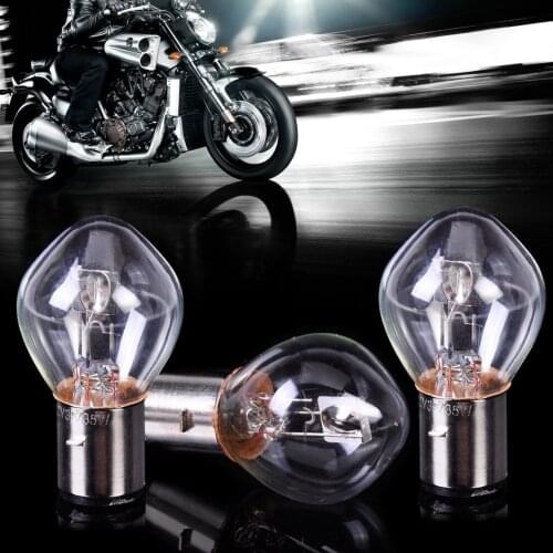 DWCX Motorcycle 10pcs Head Light Headlight Bulb 12V 35W B35 BA20D for Chinese GY6 Scooter Moped ATV