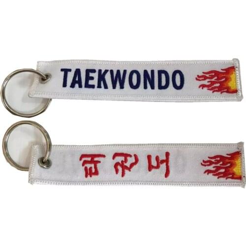 Taekwondo Customized OEM Fabric Keychains