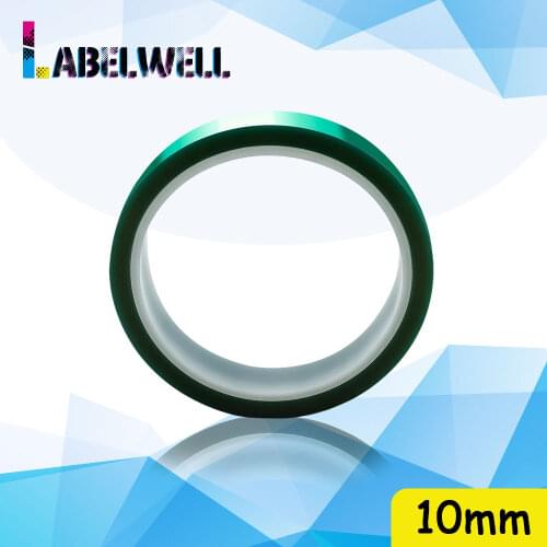 Labelwell 1pcs 10mm Green Pet Tape Heat-resistant PET High Temperature Shielding Tape Protect for PCB Solder Plating Insulation