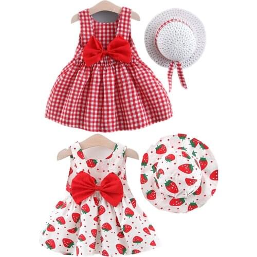 Summer Baby Dress Baby Childrens Sleeveless Dress Baby Girl Dress Print Princess Sleeveless Dress Free Shipping