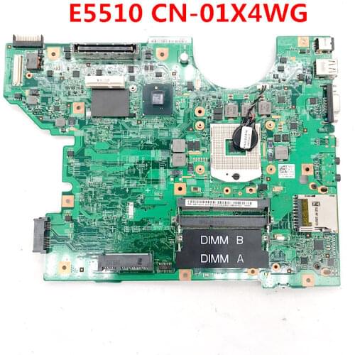 High quality for E5510 Laptop motherboard CN-01X4WG 01X4WG 1X4WG HM55 DDR3 100% full Tested