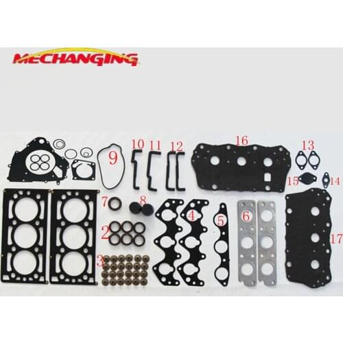 For KIA SEDONA KRV6 K5 Metal Engine Rebuilding Kits Full Set Automotive Spare Parts Engine Gasket OK55C-10-270B 50240600