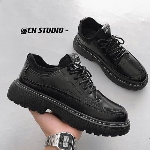 Man Shoes Retro Casual Shoes Low-cut Martin Boots High-quality Mens Leather Business Shoes Non-slip Comfortable Handmade Shoes