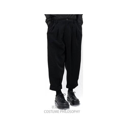 Philosophy New Yamamoto Yoshi style mens casual nine-quarter Pants ultra-loose Harem pants