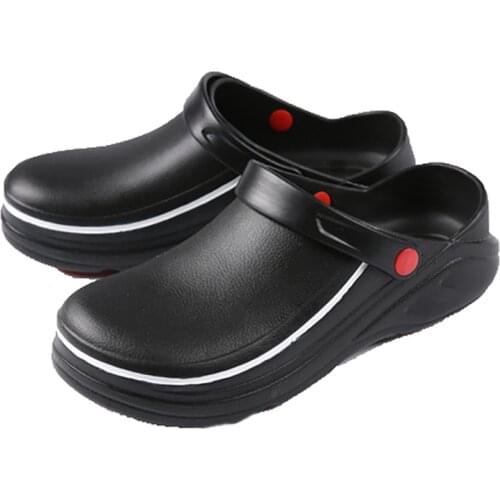 Jumpmore Waterproof Men Eva Slippers Unisex Professional Non-slip Chef Shoes Non-slip Hotel Working Shoes Size 36-45