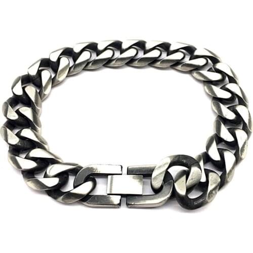 316 Stainless Steel Interlocking Bracelet For Men Hip Hop Bracelet