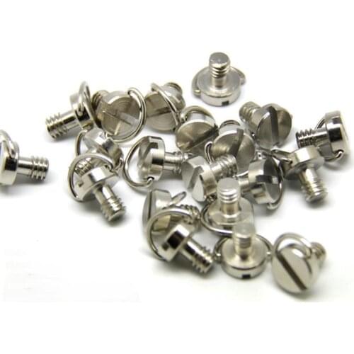 NEW 10 pcs Stainless Steel 1/4' D-Ring Screw for DSLR Camera Tripod Quick Release Plate FREE SHIPPING