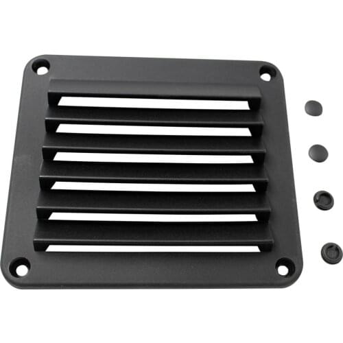 New Black ABS Louvered Plastic Vent 5-1/2'' X 4-7/8'' for Boat