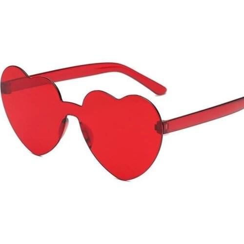 New Love Heart Sunglasses Women Fashion Cute Sexy Retro Cat Eye Vintage Cheap Sun Glasses Red Female Driver Goggles