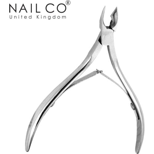 NAILCO Cut off Dead Skin Remover Professional Fingernail Cuticle Stainless Steel Toenail Cuticle Nipper Pedicure Scissor Clipper