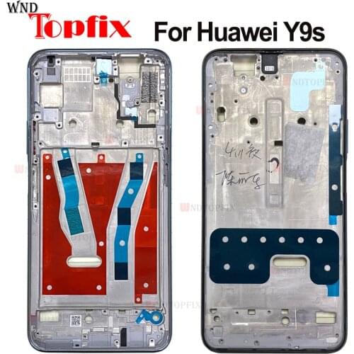 Original For Huawei Y9s Middle Frame Plate Housing Bezel LCD Support Mid Faceplate Bezel P smart Pro 2019 Middle Frame
