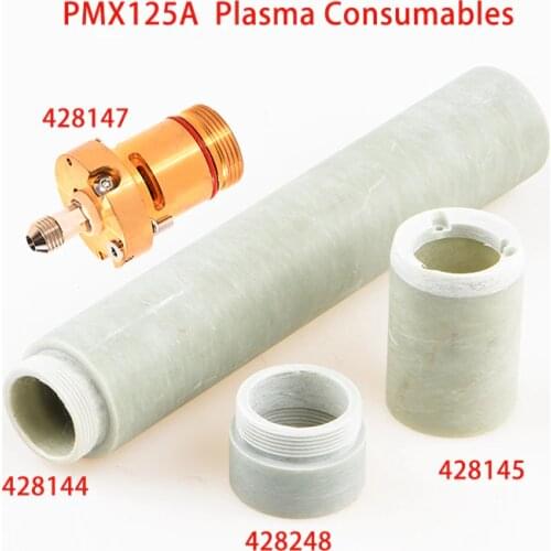 P125A Plasma Cutting Consumables Main Body 428147 Positioning Sleeve 428144 Adapter Coupler 428248 Front Mounting Sleeve 428145