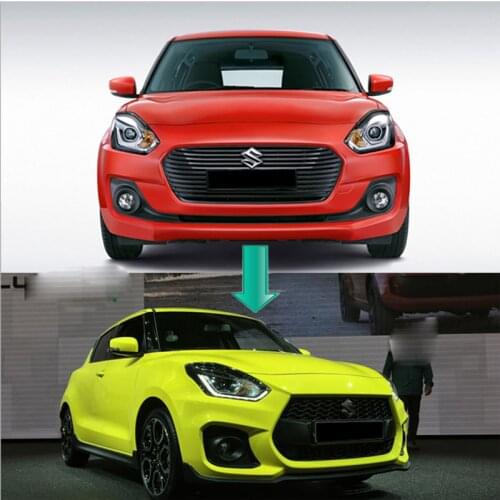 Plastic Material Front Rear Bumper Side Skirts Spoiler Fit for Suzuki Swift ZC13 ZC63 83 ZC33S 2017-2021 Auto Part Car Body Kits