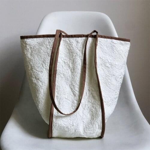 Casual Ladys Personality Design Splicing Canvas Bag 2021 New Korean Fashion Large-capacity One-shoulder Underarm Handbag