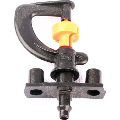 10set 7.5mm Joint G-Type 360 Degree Rotating Sprinkler+Bracket High Quality Garden Inserted Ground Irrigation System Emitters