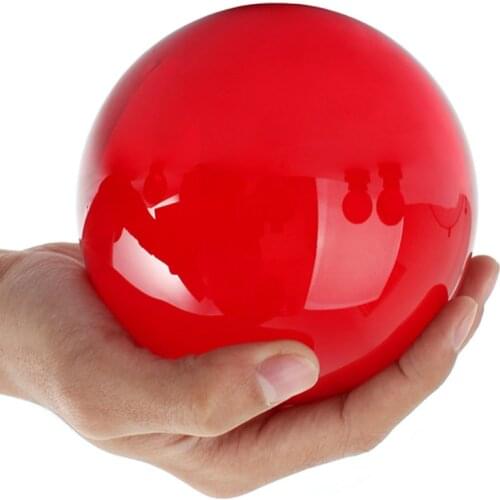Photography Glass Crystal Red Ball 30mm-100mm Sphere Photography Photo Shooting Props Lens Round Artificial Ball Decor Gift