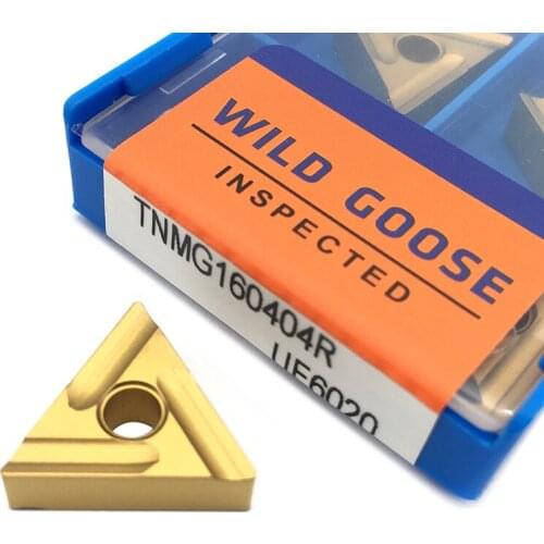 10pcs TNMG160404 R UE6020 Carbide Inserts External Turning Tool TNMG 160404 Blades Latter Cutter Blade CNC Cutting Tools