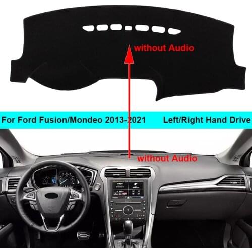 Car Inner Dashboard Cover Dash Mat For Ford Fusion / Mondeo 2013 - 2021 LHD RHD Car Styling Rug Carpet Cape Cushion 2020 2019