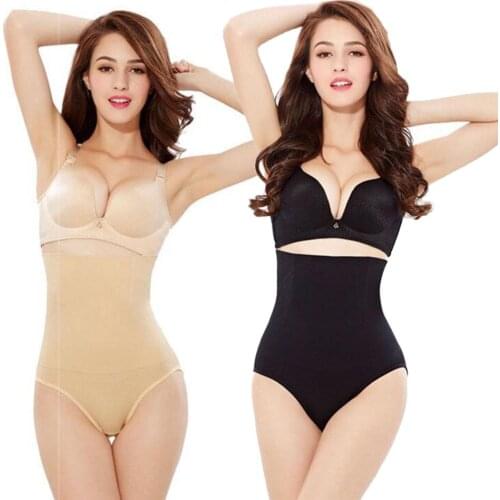 Popfeel Women Seamless Breathable Hip Lift High Waist Panties Tummy Control Shapewear Slimming Products